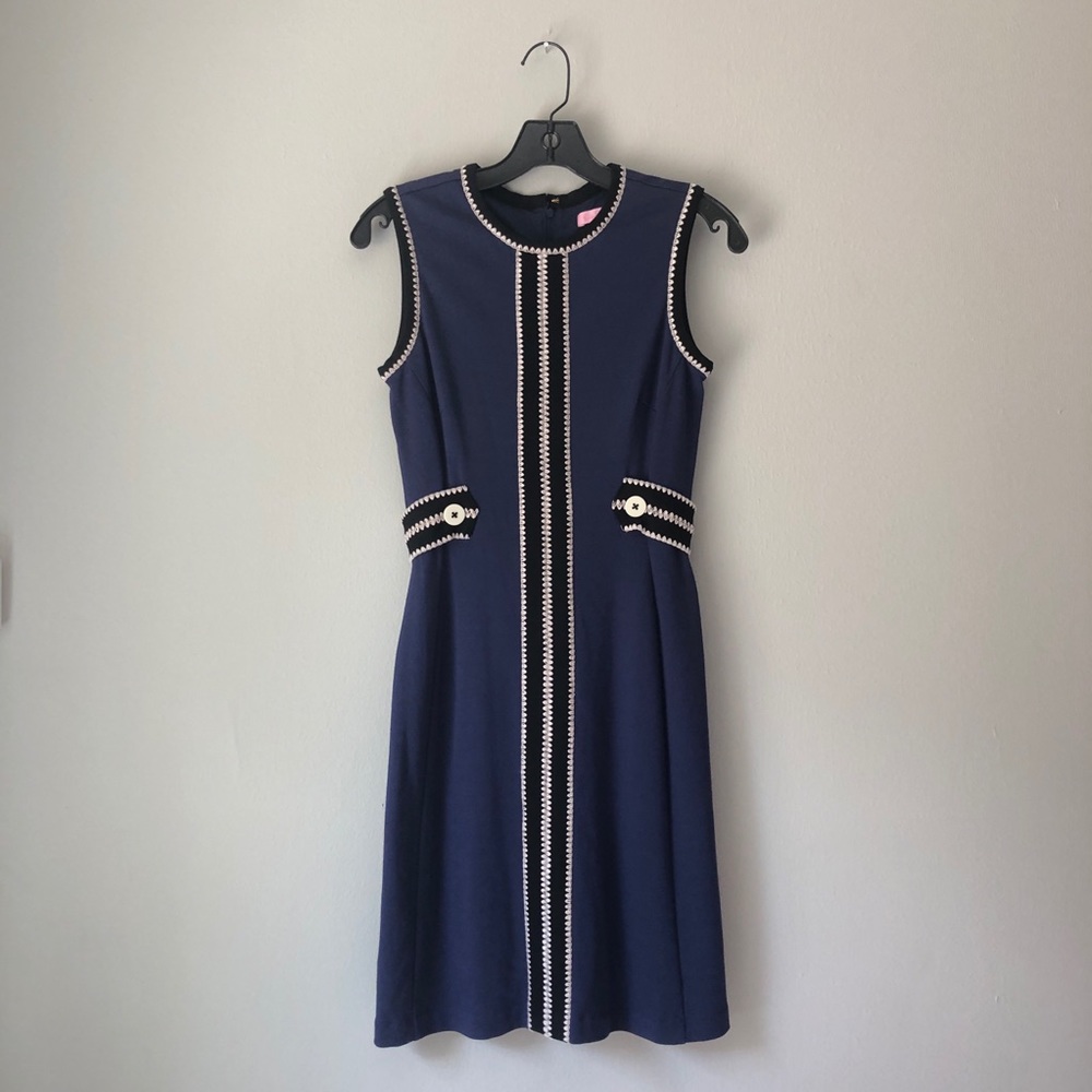 Lily Pulitzer: Fannie Navy Button Dress